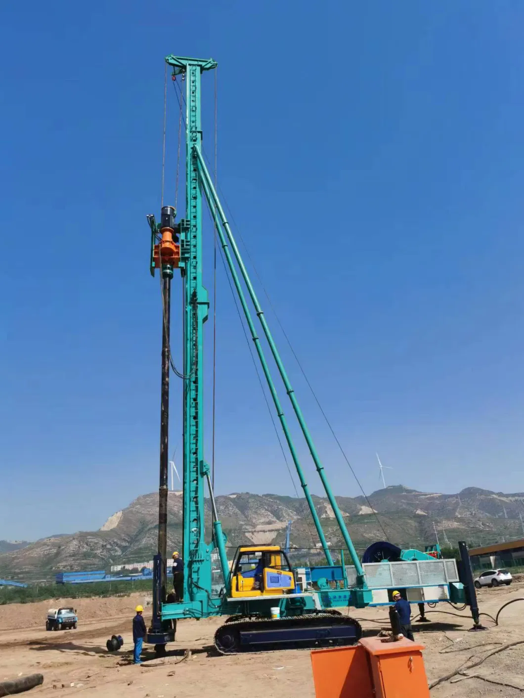 1 Year Hf Excavator Mounted Screw Pile Driver with ISO 9001: 2008