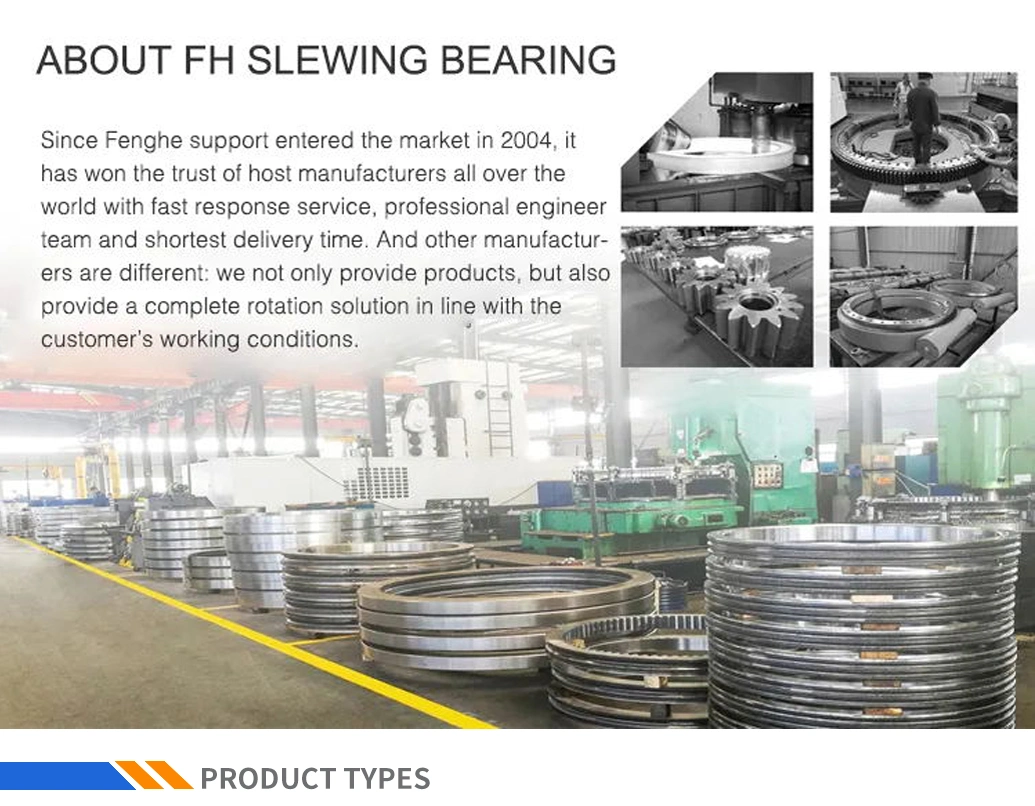 Light Internal Gear High Speed Slewing Bearing Shape Slewing Bearing